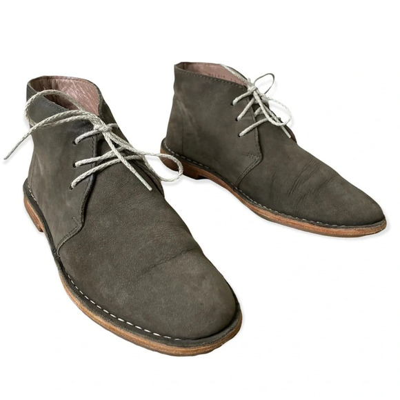 Cole Haan Olive Green Jane II Loden Nubuck Suede Chukka Booties Women's Size 6 - Picture 2 of 11